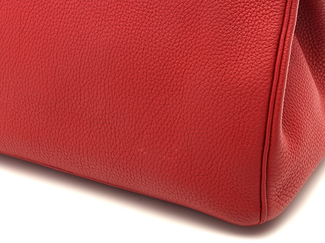 HERMES　エルメス　バーキン30　ルージュ/GP　トゴ　A刻印　ハンドバッグ【431】2143400209524