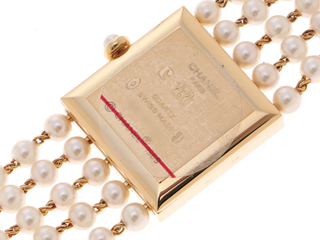 CHANEL シャネル マドモアゼル パールブレス レディース時計 YG