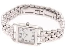 HERMES エルメス 時計 ケープコッド CC1.190 ホワイトシェル文字盤 WG クォーツ レディース（2143400210988）M【200】