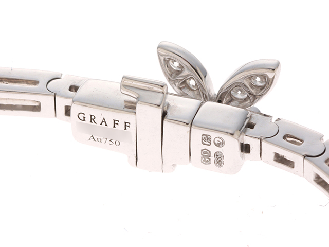 GRAFF グラフ パヴェバタフライ ブレスレット ダイヤモンド 750WG D ...