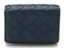 BOTTEGA VENETA ボッテガヴェネタ 三つ折財布 ネイビー イントレ