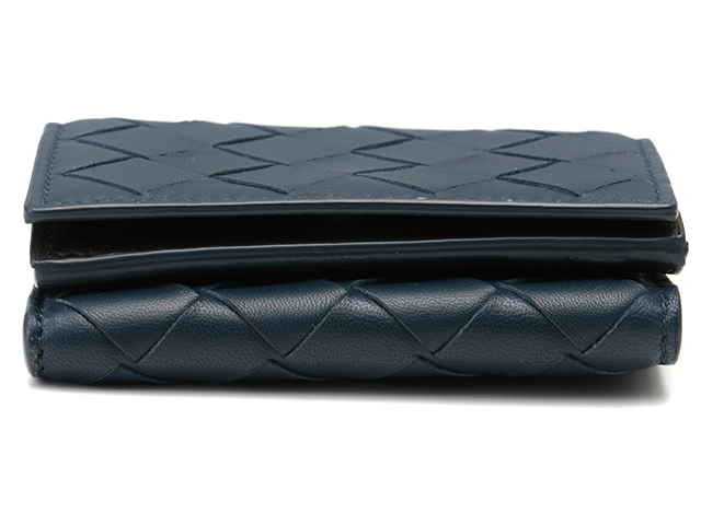 BOTTEGA VENETA 三つ折り財布 ネイビー BOTTEGA VENETA ボッテガヴェネタ 三つ折財布 ネイビー イントレ