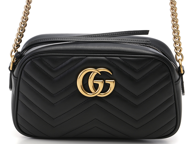 GUCCI グッチ GGマーモント キルティング スモール ショルダー