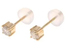 ノンブランドジュエリー　ピアス　イエローゴールド　ダイヤモンド0.24*2　0.8g　【471】L