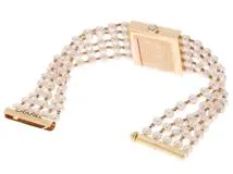 CHANEL　シャネル　マドモアゼル　L　H0007　YG　パール　クォーツ　【436】2143400215747