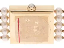 CHANEL　シャネル　マドモアゼル　L　H0007　YG　パール　クォーツ　【436】2143400215747