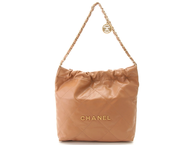 CHANEL シャネル CHANEL 22 スモール ハンドバッグ ベージュ/GP カーフ 2143400215990 【432】  の購入なら「質」の大黒屋（公式）