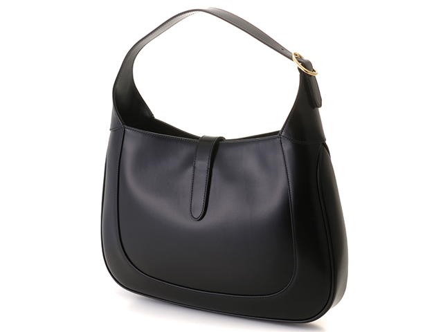 極美品⭐︎GUCCI ジャッキー ブラック キャンバス レザー 肩掛け 保存袋付 GUCCI グッチ ジャッキー1961 ミディアムショルダーバッグ