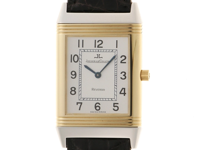 Jaeger LeCoultre ジャガー ルクルト メンズ腕時計 レベルソ・クラシック 250.5.86ステンレススティール/K18ゴールド シルバー文字盤 クォーツ【472】SJ