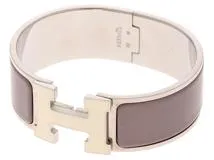 HERMES エルメス クリッククラックGM パープル/ホワイト
