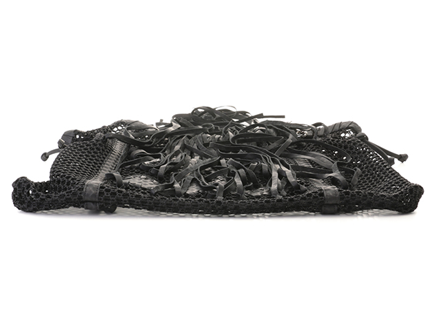 CHANEL シャネル メッシュ フリンジチェーントート ブラック／SV