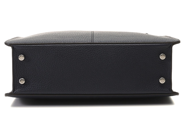 FENDI フェンディ ピーカブー アイシーユー トートバッグ ショルダーバッグ レザー ネイビー【473】