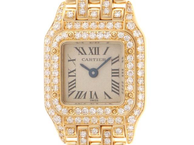 Cartier カルティエ 腕時計 パンテール ミニ WF3141FF 18イエロー