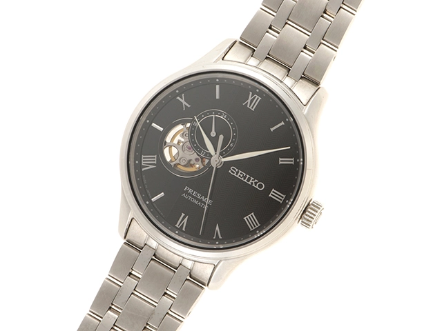 SEIKO セイコー プレサージュ SARY187 ブラック メンズ 自動巻き （2143400220819）【200】