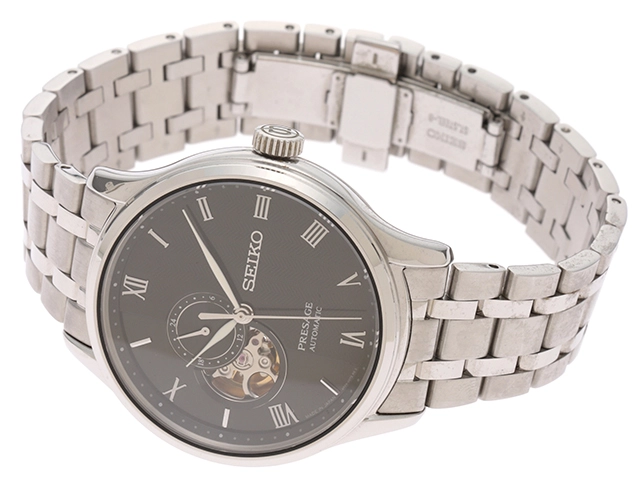 SEIKO セイコー プレサージュ SARY187 ブラック メンズ 自動巻き （2143400220819）【200】