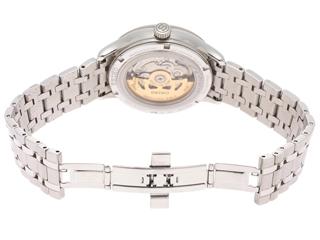 SEIKO セイコー プレサージュ SARY187 ブラック メンズ 自動巻き （2143400220819）【200】