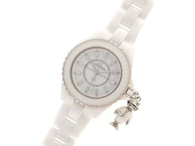 CHANEL シャネル　J12 ACTEⅡ Sクリスタルベゼル　H6478　セラミック/ホワイトゴールド/ダイヤ/ステンレス　555本限定　レディース　クォーツ　2143400220932【432】