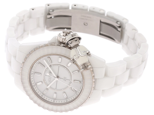 CHANEL シャネル　J12 ACTEⅡ Sクリスタルベゼル　H6478　セラミック/ホワイトゴールド/ダイヤ/ステンレス　555本限定　レディース　クォーツ　2143400220932【432】