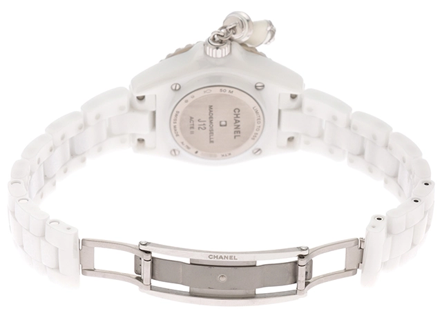 CHANEL シャネル　J12 ACTEⅡ Sクリスタルベゼル　H6478　セラミック/ホワイトゴールド/ダイヤ/ステンレス　555本限定　レディース　クォーツ　2143400220932【432】