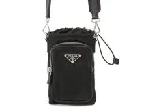 PRADA プラダ Re-Nylon スマートフォンケース ブラック ナイロン