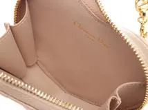 Dior　ディオール　カナージュ Caroチェーンハートポーチ　マカロンピンク　ラムスキン　S4210UJNH_M17N【431】2143400226521