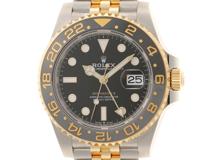 2024年4月並行品 ROLEX ロレックス メンズ オートマチック GMTマスターⅡ 126713GRNR ブラック文字盤 K18YG/SS【472】HK