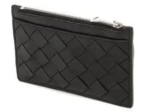 BOTTEGA　VENETA　ボッテガ・ヴェネタ　イントレチャート　フラグメントケース　608784　ブラック　レザー　コインケース【207】2143400228112