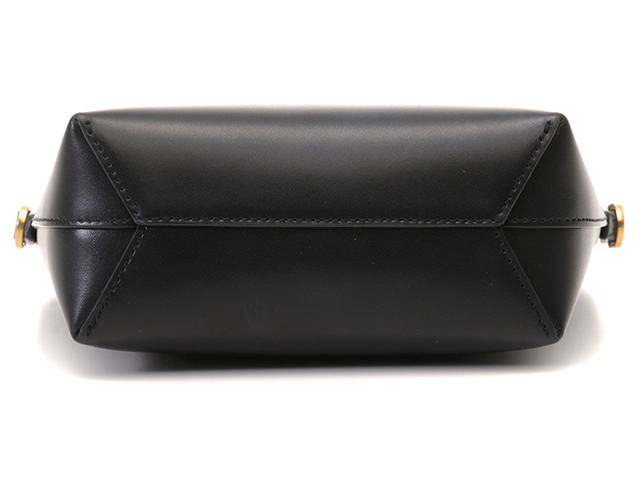 SAINT LAURENT サンローラン ミ二 トイ ショッピングバッグ 773995 ブラック レザー 2wayショルダーバッグ 2143400228181【460】