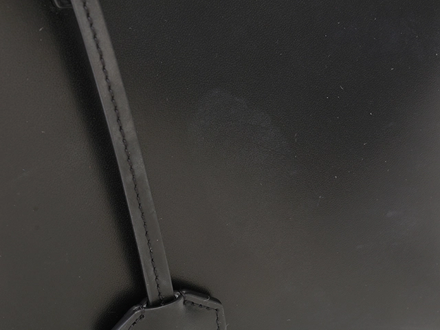 SAINT LAURENT サンローラン ミ二 トイ ショッピングバッグ 773995 ブラック レザー 2wayショルダーバッグ 2143400228181【460】