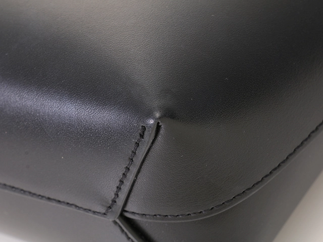 SAINT LAURENT サンローラン ミ二 トイ ショッピングバッグ 773995 ブラック レザー 2wayショルダーバッグ 2143400228181【460】