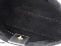 SAINT LAURENT　サンローラン　ミ二 トイ ショッピングバッグ　773995　ブラック　レザー　２wayショルダーバッグ　2143400228181【460】