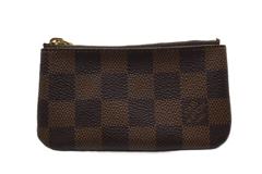 LOUIS VUITTON ルイ･ヴィトン ポシェット・クレ キーリング付きコインケース N62658 ダミエ エベヌ 【460】2143400228433