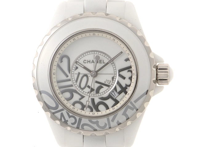 CHANEL　シャネル　J12 グラフィティ･1200本限定　セラミック　クォーツ　レディース　腕時計（ 2143400229140）【200】C