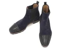 ルブタン ブーツ 黒 Samson ブラック カーフレザー - Shoes - Men - Christian Louboutin
