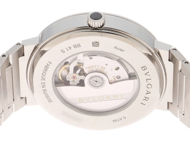 ブルガリ ブルガリ 自動巻き メンズ腕時計 シルバー文字盤 【436】 2143400230795