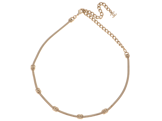 CHANEL シャネル ココマークチョーカー ゴールド 【471】N の