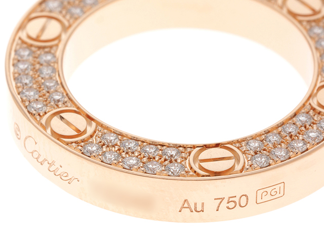 CARTIER カルティエ ラブサークルネックレス K18ピンクゴールド
