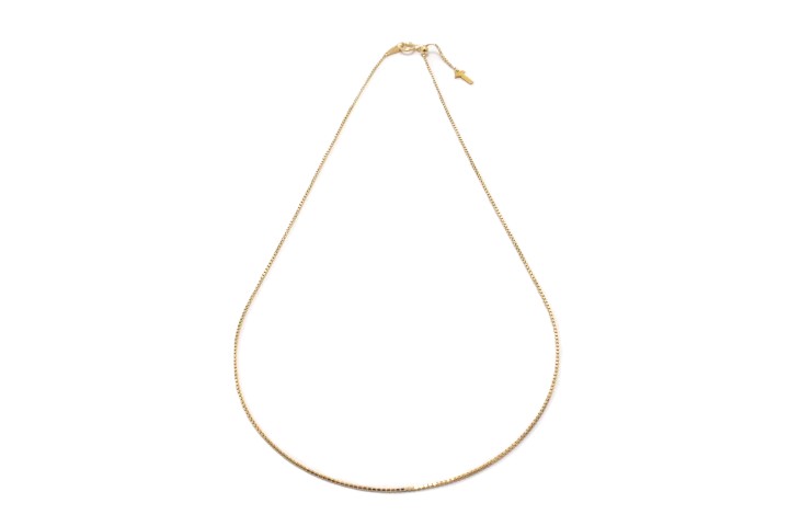 風♡【新品】Pt900アジャスター付き♡プレーナーチェーン45cm GINZA TANAKA ギンザタナカ チェーンネックレス アジャスター