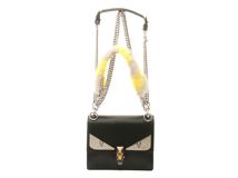 FENDI　フェンディ　バッグ　モンスター　ミニキャナイ　8M0381　ブラック　カーフ【431】2143400232591