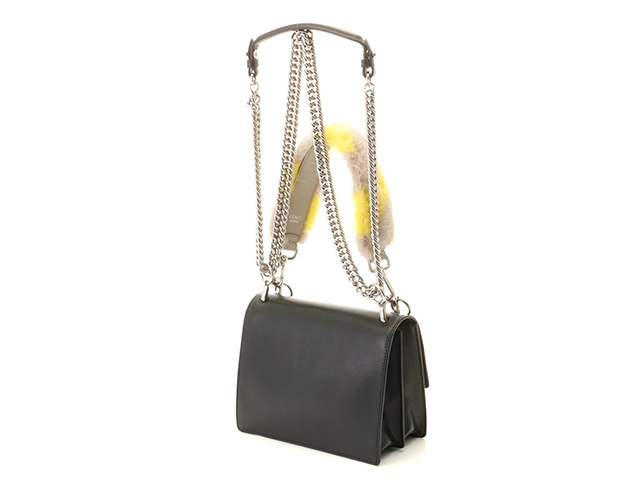 FENDI　フェンディ　バッグ　モンスター　ミニキャナイ　8M0381　ブラック　カーフ【431】2143400232591