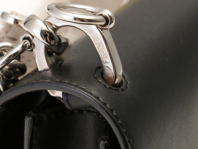 FENDI　フェンディ　バッグ　モンスター　ミニキャナイ　8M0381　ブラック　カーフ【431】2143400232591