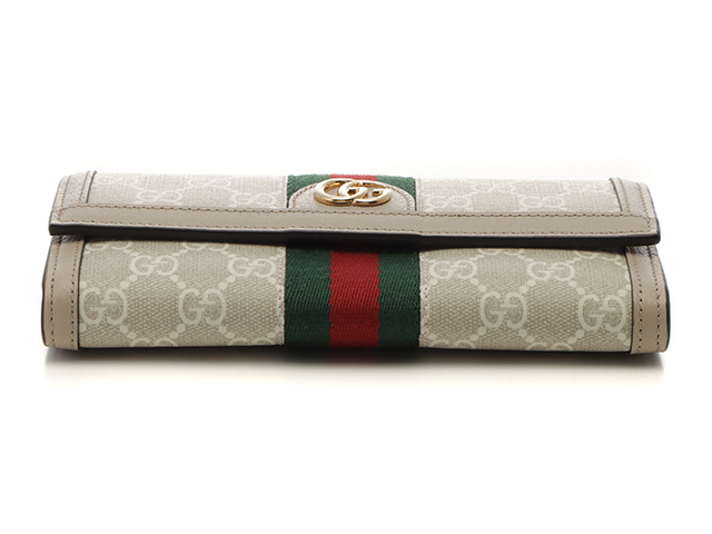 グッチ　長財布　財布　ウォレット　GGキャンバス　ホワイト SALE！】GUCCI グッチ Wホック 長財布 ロングウォレット