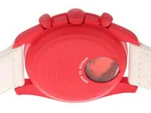 swatch スウォッチ×OMEGA オメガ ムーンスウォッチ MISSION TO MARS OMEGAコラボ SO33R100 バイオセラミック ホワイト/レッド クォーツ【460】2143400235875