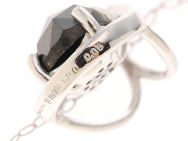 ブラックダイヤモンド1.00ctシルバーネックレス ブラックダイヤモンド1.00ctシルバーネックレス ブラックダイヤモンド