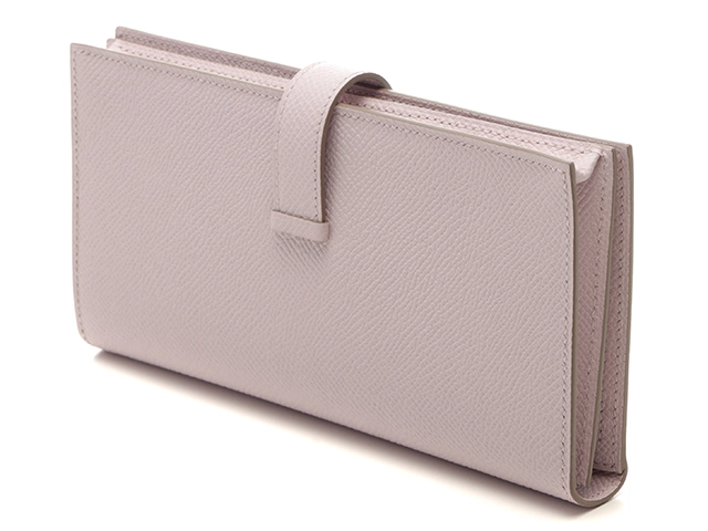 HERMES　 エルメス　ベアンスフレ　モーヴペール　シルバー金具　ヴォーエプソン　B刻印（2023年頃製造）　2143400236827【432】