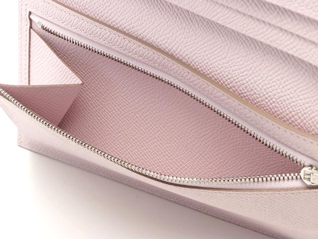 HERMES　 エルメス　ベアンスフレ　モーヴペール　シルバー金具　ヴォーエプソン　B刻印（2023年頃製造）　2143400236827【432】