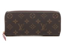 LOUIS VUITTON　ルイ・ヴィトン　ポルトフォイユ・クレマンス　モノグラム　フューシャ　M60742　2143400236858　【437】