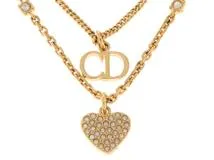 DIOR ディオール 小物 ネックレス PETIT CDダブルネックレス GP金具
