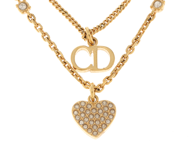 DIOR ディオール 小物 ネックレス PETIT CDダブルネックレス GP金具