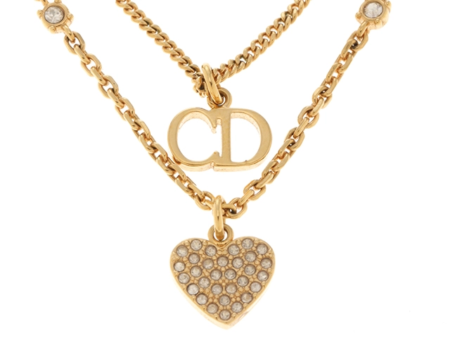 DIOR ディオール 小物 ネックレス PETIT CDダブルネックレス GP金具
